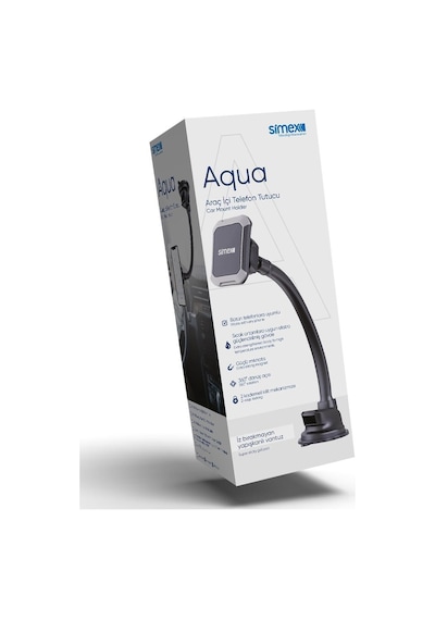 Simex Telefon Tutucu Vantuzlu Miknatisli St-202 Aqua Siyah (546820584)