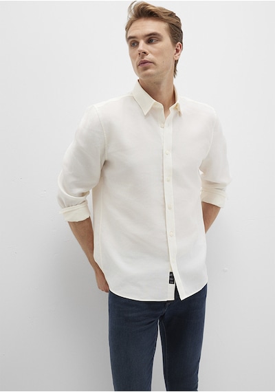 Mavi - Ekru Tencel Tm Liyosel Gömlek 0211659-70057 Ekru