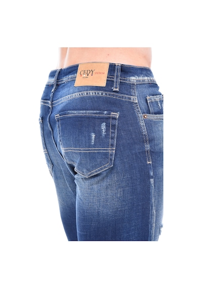 Cedy Denim Erkek Kot Şort Slim Fit Jean Şort - C342 S