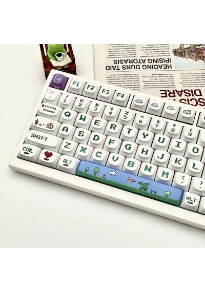 Pixel Game Grafiti Temalı Mekanik Klavye Tuş Takımı 120 Tuş