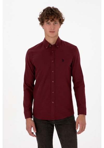U.s. Polo Assn. Erkek Bordo Gömlek Basic 50316721-vr014 Bordo