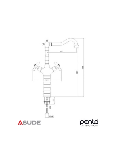 Penta 2501hs Hıstory Antık Yuksek C.lavabo Bataryası Belirtilmemiş