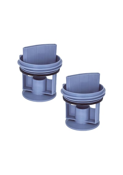 Bosch Uyumlu Wga142x0tr, Wat20480tr, Waw2856xtr, Profilo Cmg120dtr İle  Çamaşır Makinesi Pompa Filtre Kapağı 2'li