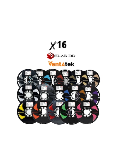 Elas 3d Pla Pro Filament 1.75mm 16 Kg Kampanya Paketi 16 Kg