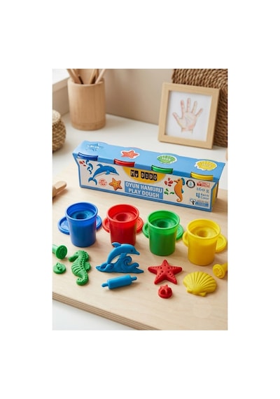 Oyun Hamuru 4 Renk 160gr 1 Paket Mydido Mini 4 Lü Oyun Hamuru Kurumaya Karşı Dirençli Okul Öncesi Kreş Yumuşak Dokulu Çok Renkli