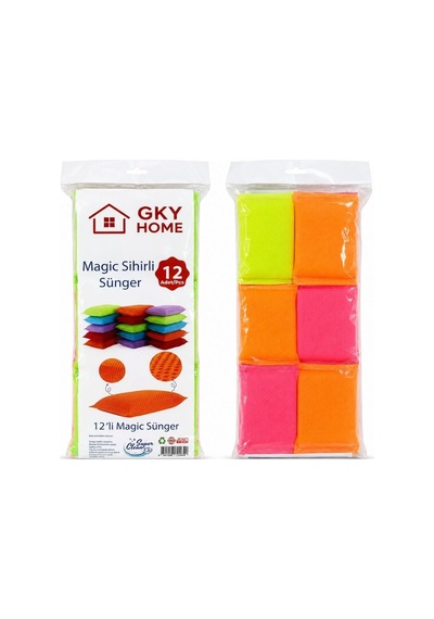 Gky Home 12'li Magic Sosyete Sünger Diğer