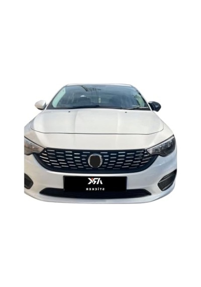 Egea Sedan Ön Panjur Sticker Seti Krom Şablonlu Abanoz