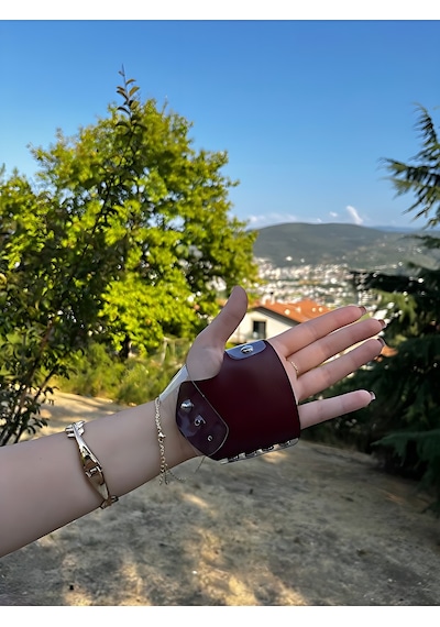 Croc Profesyonel Şeffaf Makyaj Eldiveni - Makeup Glove Krem