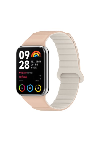 Xiaomi Redmi Watch 4 Silikon Kordon Gllp Krd-105 Strap Kayış-pudra