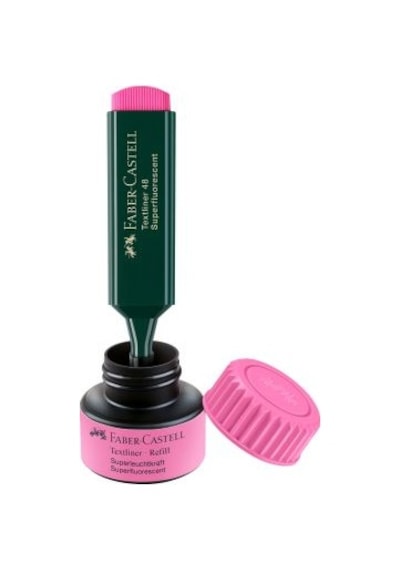 Faber Castell Pembe Fosforlu Kalem Mürekkebi 154928