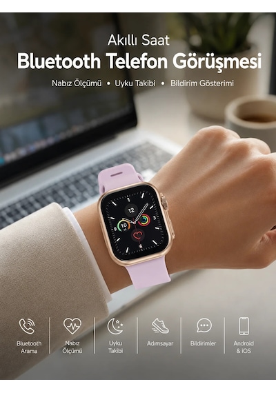 Bluetooth Görüşmeli Akıllı Saat, Sağlık Takibi Ve Akıllı Bildirim Özellikleriyle Günlük Hayatınızı Kolaylaştırır