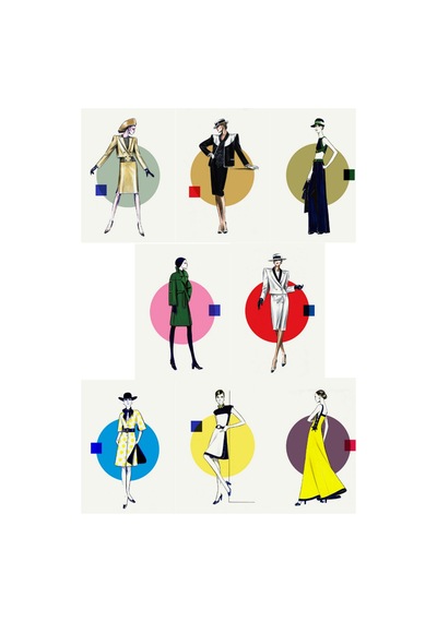 Vintage 60'lar 80'ler Moda Poster Seti-8 Adet