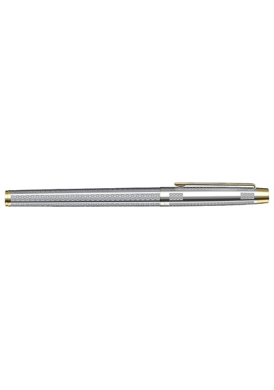 Scrikss 722w Balıksırtı Gold Krom Roller Kalem