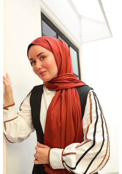 Silk Home Deluxe Şal 40004-18 Kiremit