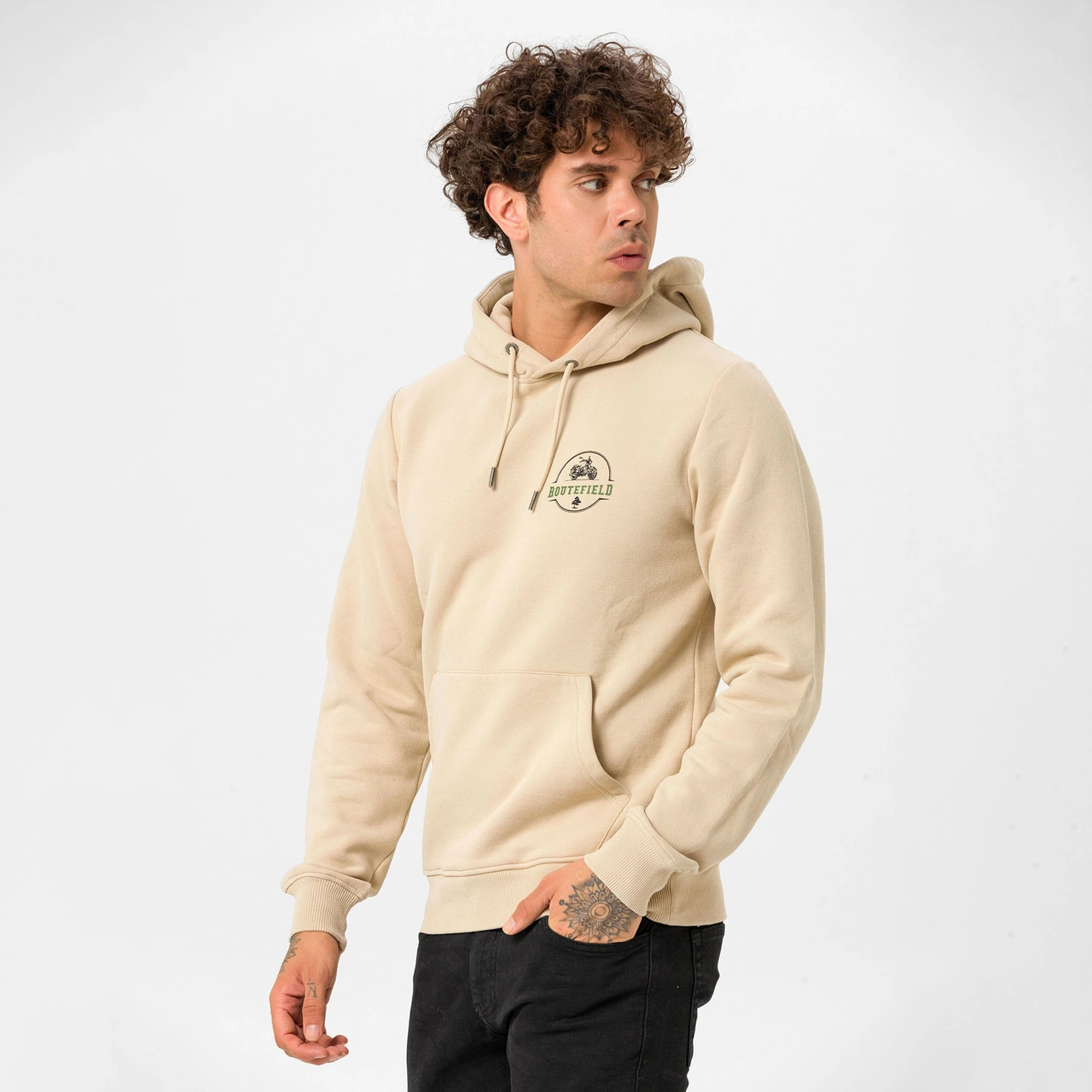 Routefıeld Routefield House Erkek Kahverengi Sweatshirt 091 CAMEL