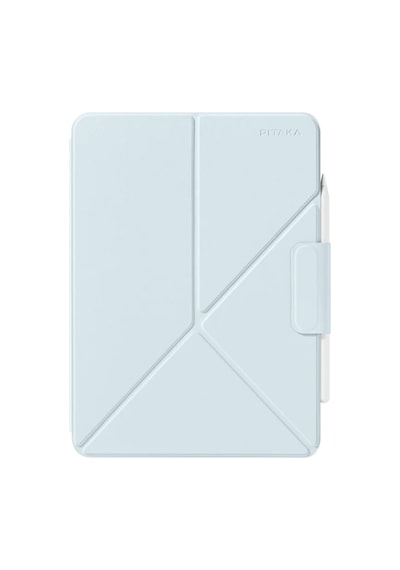 Apple Uyumlu iPad  Pro 11 2024 Pitaka Magez Falio 2 Kalem Bölmeli Standlı Kılıf Mavi