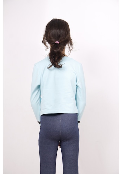 Toontoy Kız Çocuk Yıldızlı Dream Baskılı Sweatshirt Su Yeşili