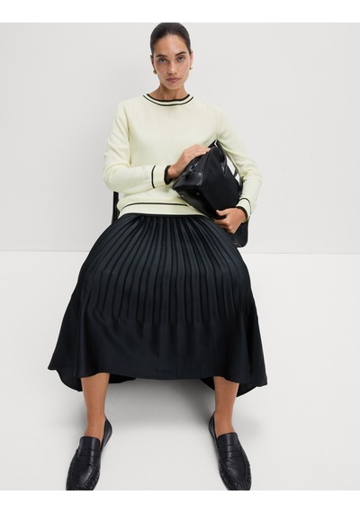 Marks & Spencer Supersoft Tipped Bisiklet Yaka Triko Kazak Krem