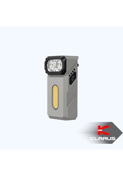 Klarus E8 Triple-light 1000 Lümen El Feneri Gri