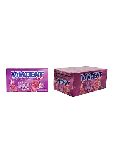 Vivident Xylıt 45 Dakika Ahududu Aromalı Şekersiz Sakız 26 G X 18 Adet