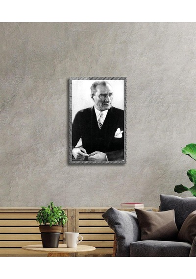 Atatürk Cam Tablo 4mm Dayanıklı Temperli Cam, Atatürk Glass Wall Art277