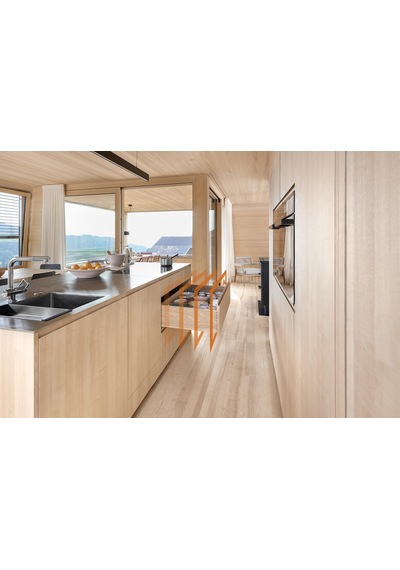 760h5000s Blum Movento Çift Açılım Frenli Ray 50 Cm-5443 Gümüş