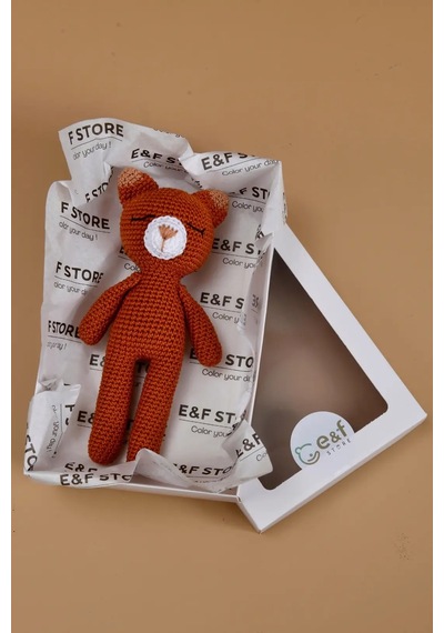 E&f Store Amigurumi Oyuncak - Kiremit Tilki Turuncu