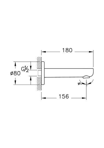 Artema Root Round A43111 Çıkış Ucu Krom