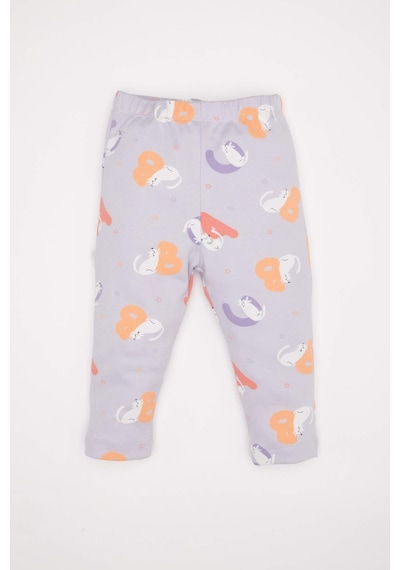 Defacto Kız Bebek Pijama Takım Desenli Uzun Kollu Üst Beli Lastikli Uzun Alt D5365A524WNPR305 Mor Defacto Kız Bebek Pijama Takım Desenli Uzun Kollu Üst Beli Lastikli Uzun Alt D5365A524WNPR305 Mor
