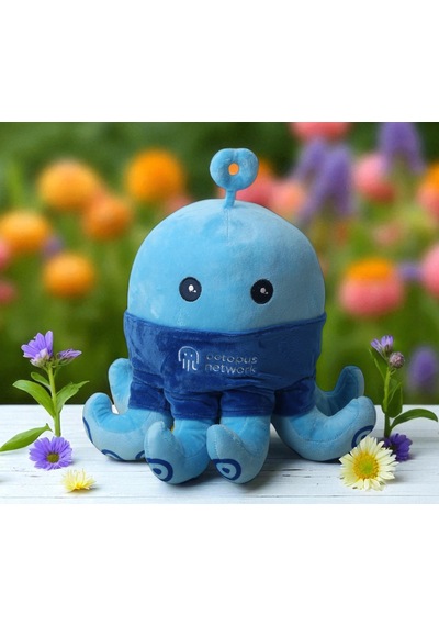 Gerçekçi Görünümlü Sevimli Ahtapot Peluş Oyuncak 30 Cm Yumuşak Dokulu Uyku & Oyun Arkadaşı Mavi