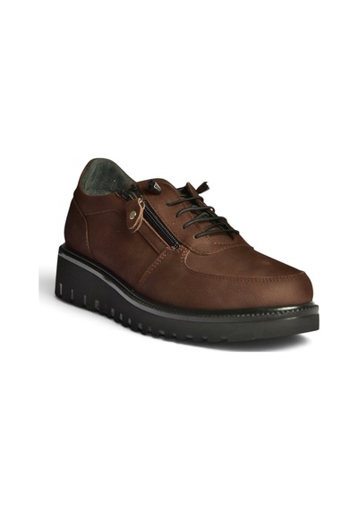 Fox Shoes U555040401 Kahverengi Hakiki Deri Nubuk Kadın Ayakkabı