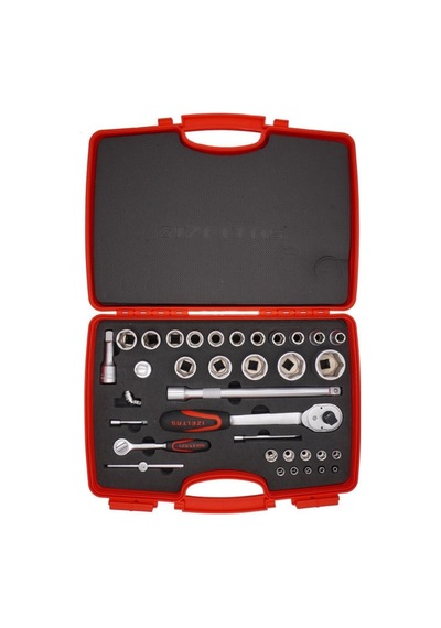 Izeltaş 1/4” - 1/2” Altı Köşe Lokma Anahtar Takımı 35 Parça 1113 00 1038