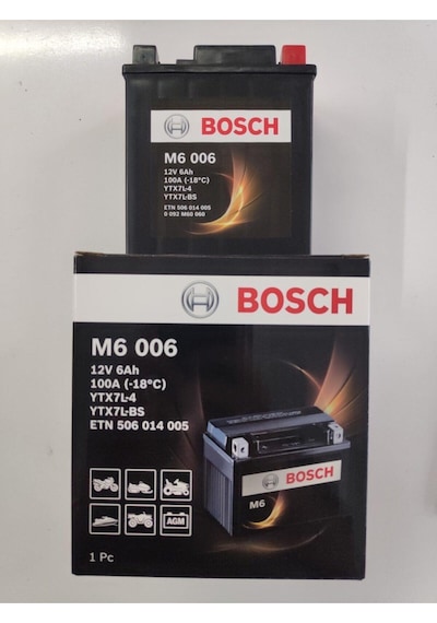 Bosch Piaggio-Vespa 50 Primavera 2014 – 2015 Ytx7L-Bs Akü Bosch Ytx7L