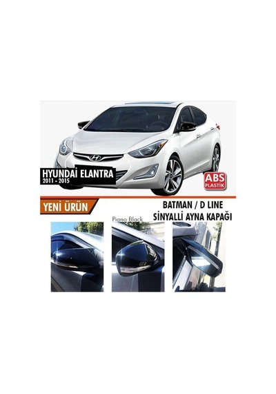 Hyundai Elantra (2011 - 2015) Batman Ayna Kapağı SİNYALLİ (parlak