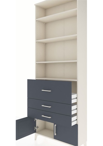 Arges Dolap 3 Raflı 2 Kapaklı Tek Askılı 88x30x243 Aytaşı-ant... Aytaşı