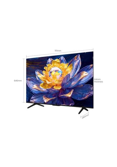 TCL 50" Akıllı Tv 50Q6C 4K QD-mini Led Renkli Quantum Crystal Hdr10+ Oyun Google TV 144hz D (Yenilenmiş)
