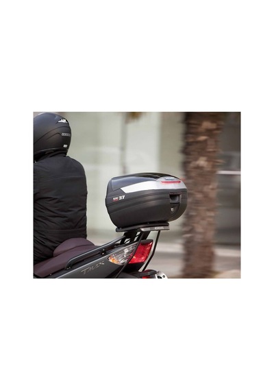 Sh37 Motosiklet Arka Çanta 37 Litre Kapasite Top Case Motor Çantası Siyah