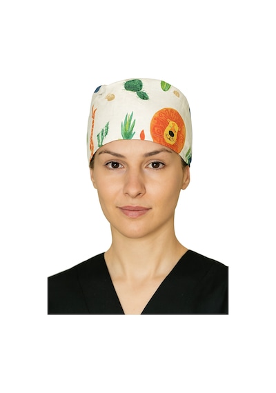 Aslanlı Doktor Hemşire Aşçı Cerrahi Hastane Bonesi Bandana M478