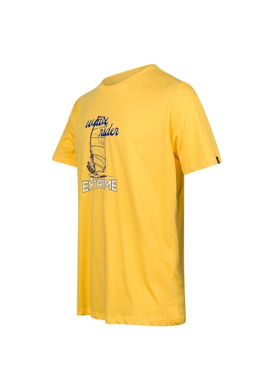 2as Alex Baskılı Erkek Sıfır Yaka T-shirt 042 Sarı