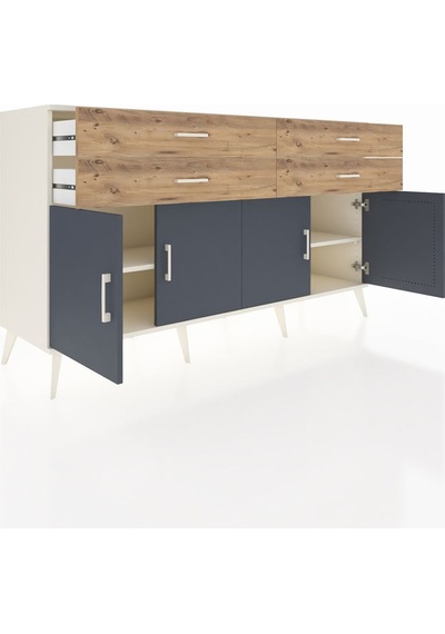 Hyperion Konsol 2 Raflı 4 Çekmeceli 8 Kapaklı 176x44x99 Aytaşı-an Aytaşı-antrasit/çam Hyperion Konsol 2 Raflı 4 Çekmeceli 8 Kapaklı 176x44x99 Aytaşı-an Aytaşı-antrasit/çam