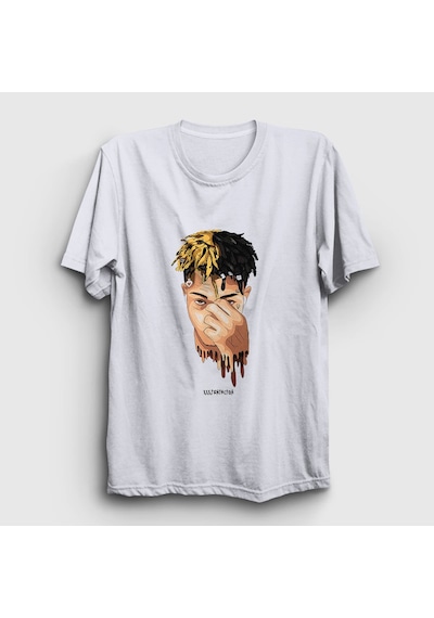 Presmono Unisex Cool Xxxtentacion T-shirt Beyaz