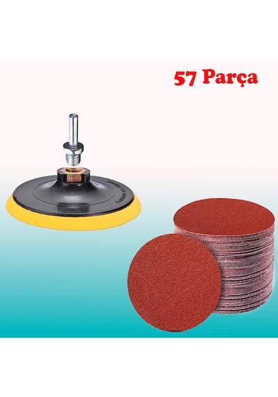Cırt Zımpara Seti 115 MM - 57 Parça