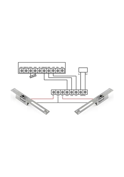 Sr-550 Nc Elektrikli Basaj Kilidi Tırnaklı 12v Dc 280 Kg Fail Secure Ahşap Metal Pvc Kapı Kilidi 10 Adet