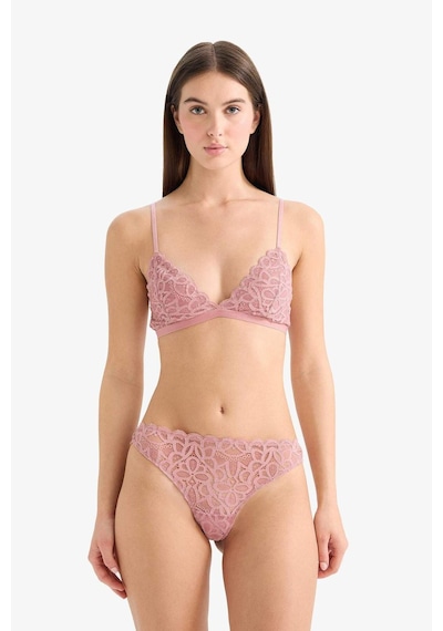 Defacto Simli Dantel Brazilian Külot G2382ax25wnbr86 Pembe-br86