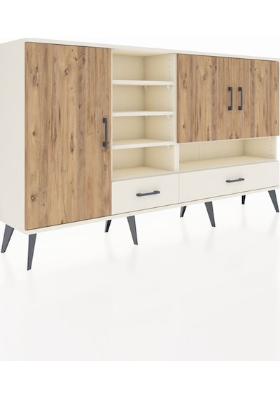 Arges Konsol 8 Raflı 2 Çekmeceli 3 Kapaklı 176x30x99 Aytaşı-çam/aytaşı Atlas Çam/aytası - Aytası Arges Konsol 8 Raflı 2 Çekmeceli 3 Kapaklı 176x30x99 Aytaşı-çam/aytaşı Atlas Çam/aytası - Aytası