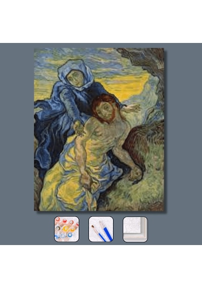 Van Gogh Pieta Sayılarla Boyama Seti - Çerçeveli, 40x50cm
