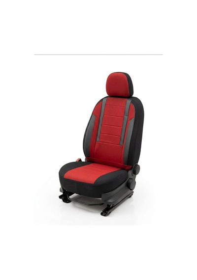 Favori Serisi Kırmızı Renault Express İle Uyumlu Tam Set Oto Koltuk Kılıfı Arka Koltuk 2+1