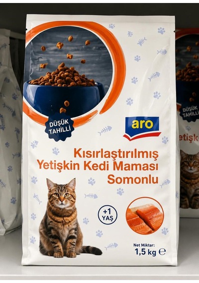 Kısırlaştırılımış Yetişkin Kedi Maması Somonlu 1,5 Kg