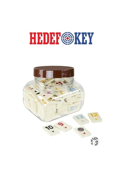 Hedef Okey Taşı Krem Rengi