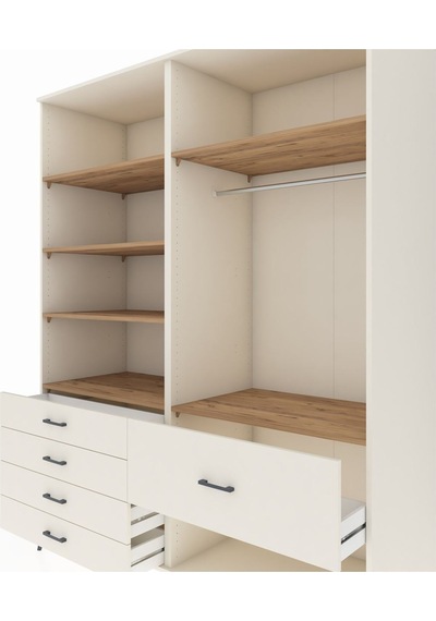Kronos Gardrop 6 Raflı 5 Çekmeceli Tek Askılı 176x59x221 Aytaşı-çam/aytaşı Beyaz Kronos Gardrop 6 Raflı 5 Çekmeceli Tek Askılı 176x59x221 Aytaşı-çam/aytaşı Beyaz